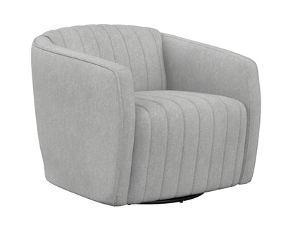 NAHLA GARRISON SWIVEL LOUNGE CHAIR - LIV DOVE