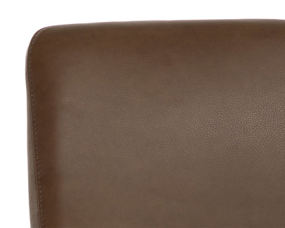 NAHLA JODY DINING CHAIR - MISSOURI MAHOGANY LEATHER