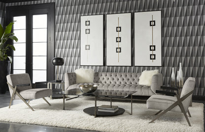 NAHLA BOXED IN (SET OF 3) - 30" X 60" - BLACK FLOATER FRAME