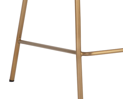 NAHLA BRINLEY COUNTER STOOL - GOLD - NIGHTFALL BLACK / CHACHA GREY