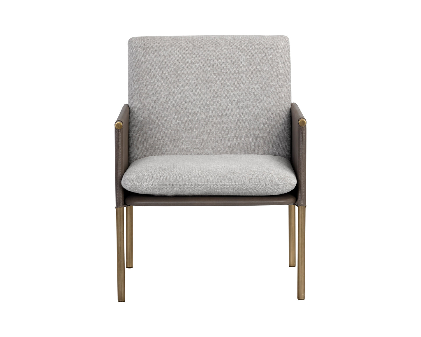 NAHLA BELLEVUE LOUNGE CHAIR - BELFAST HEATHER GREY / BRAVO ASH
