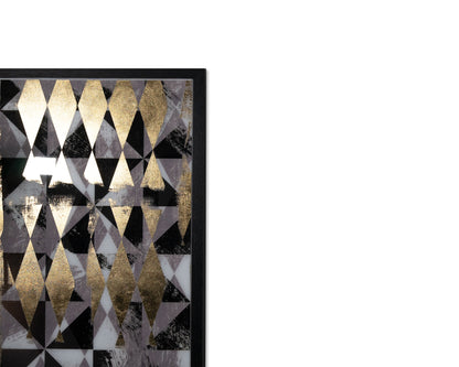 NAHLA OVERPRINT (SET OF 2) - 38" X 48" - BLACK FRAME