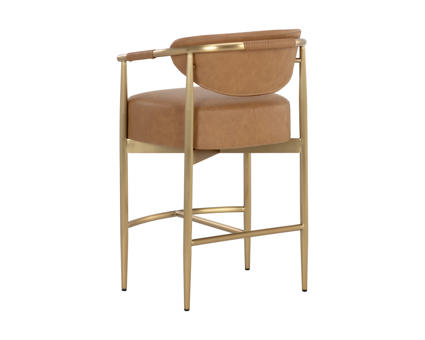 NAHLA HELOISE COUNTER STOOL - MILLIKEN COGNAC