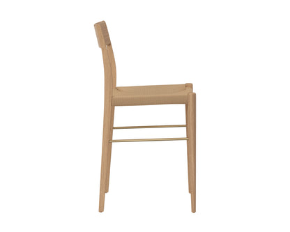 NAHLA BONDI COUNTER STOOL - LIGHT OAK