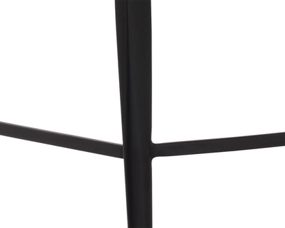 NAHLA ASTRA COUNTER STOOL - BLACK - CINNAMON BROWN