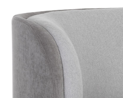 NAHLA JACLYN MODULAR - LEFT ARMCHAIR - EGYPT LIGHT GREY / DANNY MEDIUM GREY