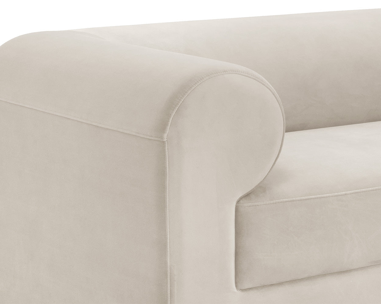 NAHLA IONIC SOFA - MEG TAUPE