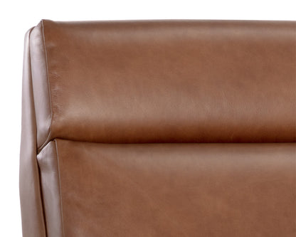 NAHLA BRANDON RECLINER - SHALIMAR TOBACCO LEATHER
