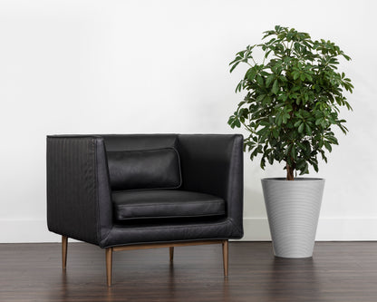 NAHLA BATAVIA ARMCHAIR - VINTAGE BLACK