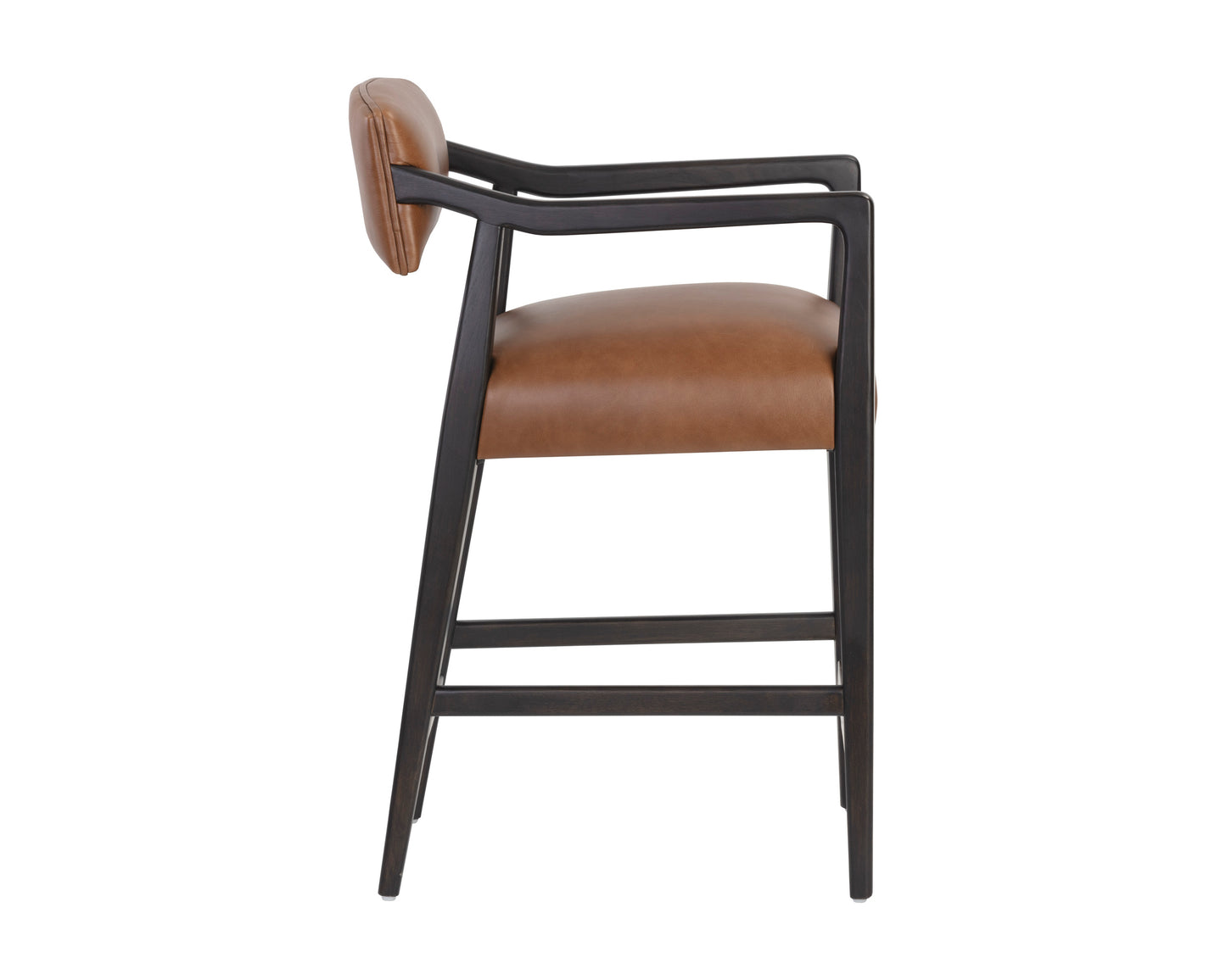 NAHLA KEAGAN COUNTER STOOL - SHALIMAR TOBACCO LEATHER