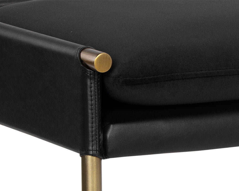 NAHLA BELLEVUE BENCH - ABBINGTON BLACK / BRAVO BLACK