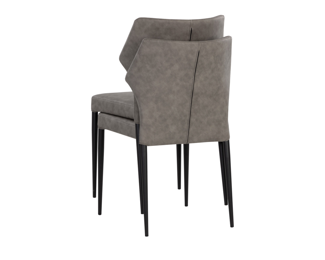 NAHLA JAMES STACKABLE DINING CHAIR - BOUNCE SMOKE