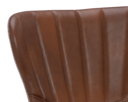 NAHLA ARABELLA BARSTOOL - BRAVO COGNAC / NOVEMBER GREY