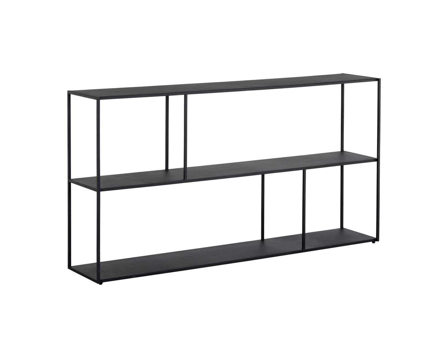 NAHLA EIFFEL LOW BOOKCASE - LARGE - BLACK