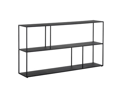 NAHLA EIFFEL LOW BOOKCASE - LARGE - BLACK