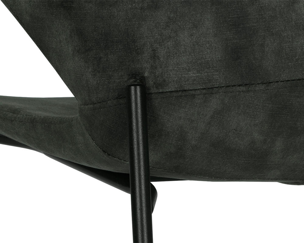 NAHLA ERIC DINING CHAIR - NONO DARK GREEN