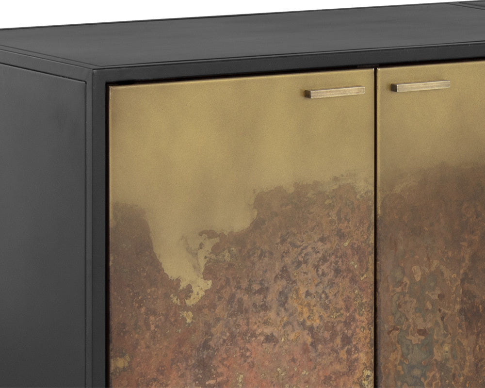 NAHLA AUBURN MEDIA CONSOLE AND CABINET