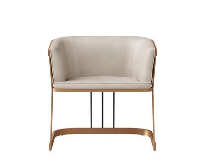 NAHLA CAILY LOUNGE CHAIR - BRAVO CREAM
