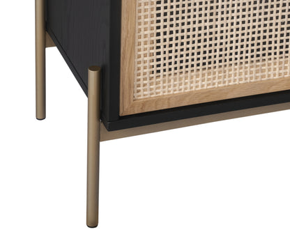 NAHLA AVIDA SIDEBOARD - LARGE - GOLD - BLACK/NATURAL