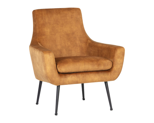 NAHLA ALETTA LOUNGE CHAIR - NONO TAPENADE GOLD