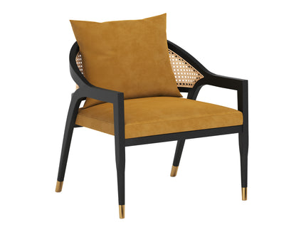 NAHLA KIRSTEN LOUNGE CHAIR - GOLD SKY