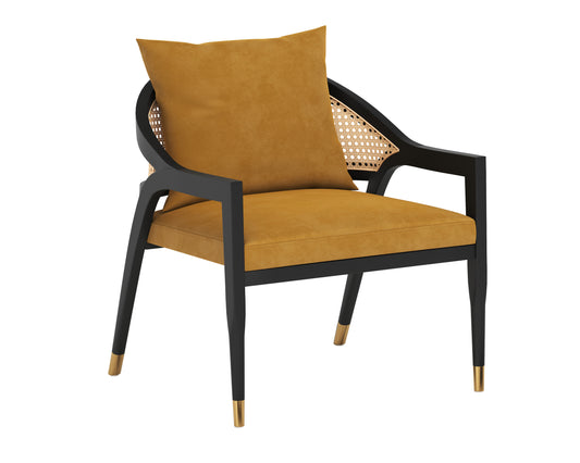NAHLA KIRSTEN LOUNGE CHAIR - GOLD SKY