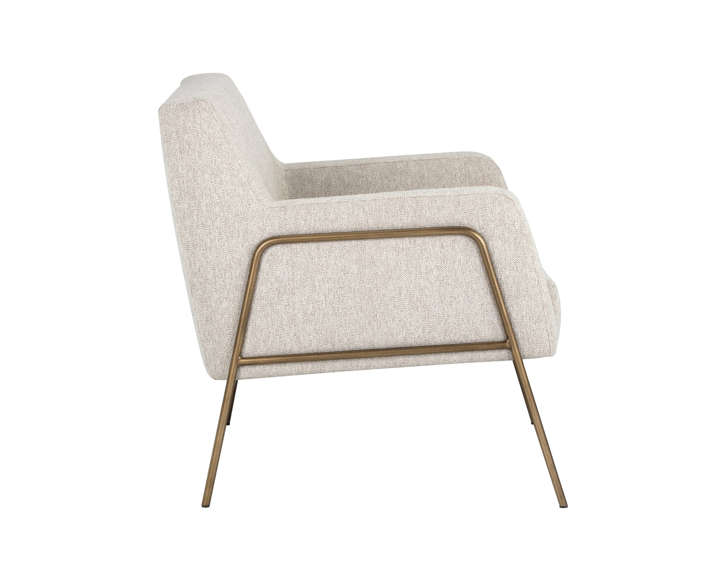NAHLA CYBIL LOUNGE CHAIR - DOVE CREAM