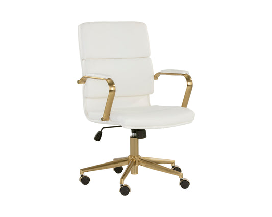 NAHLA KLEO OFFICE CHAIR - SNOW