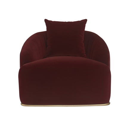 NAHLA ASTRID ARMCHAIR - MERLOT
