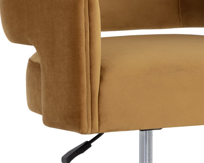 NAHLA CLAREN OFFICE CHAIR - GOLD SKY