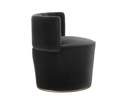 NAHLA AUGUST LOUNGE CHAIR - SHADOW GREY