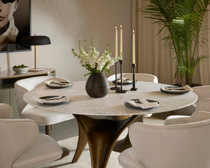 NAHLA BIJON DINING TABLE - 59"