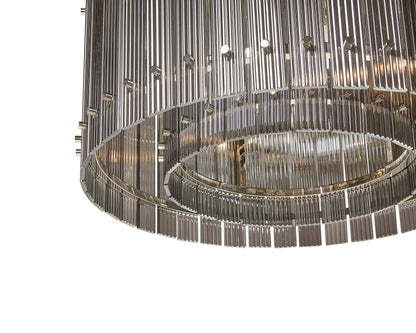 NAHLA KORE CHANDELIER - SMALL - NICKEL - SMOKE GREY