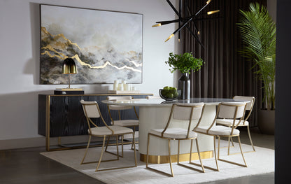 NAHLA DALTON SIDEBOARD - ANTIQUE BRASS - BLACK