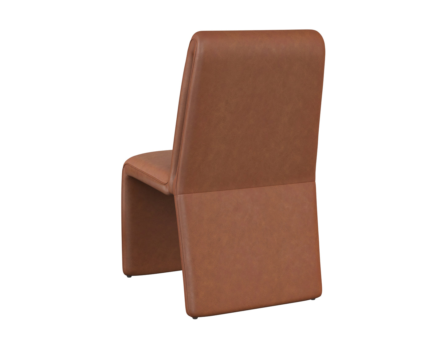 NAHLA CASCATA DINING CHAIR - MARSEILLE CAMEL LEATHER