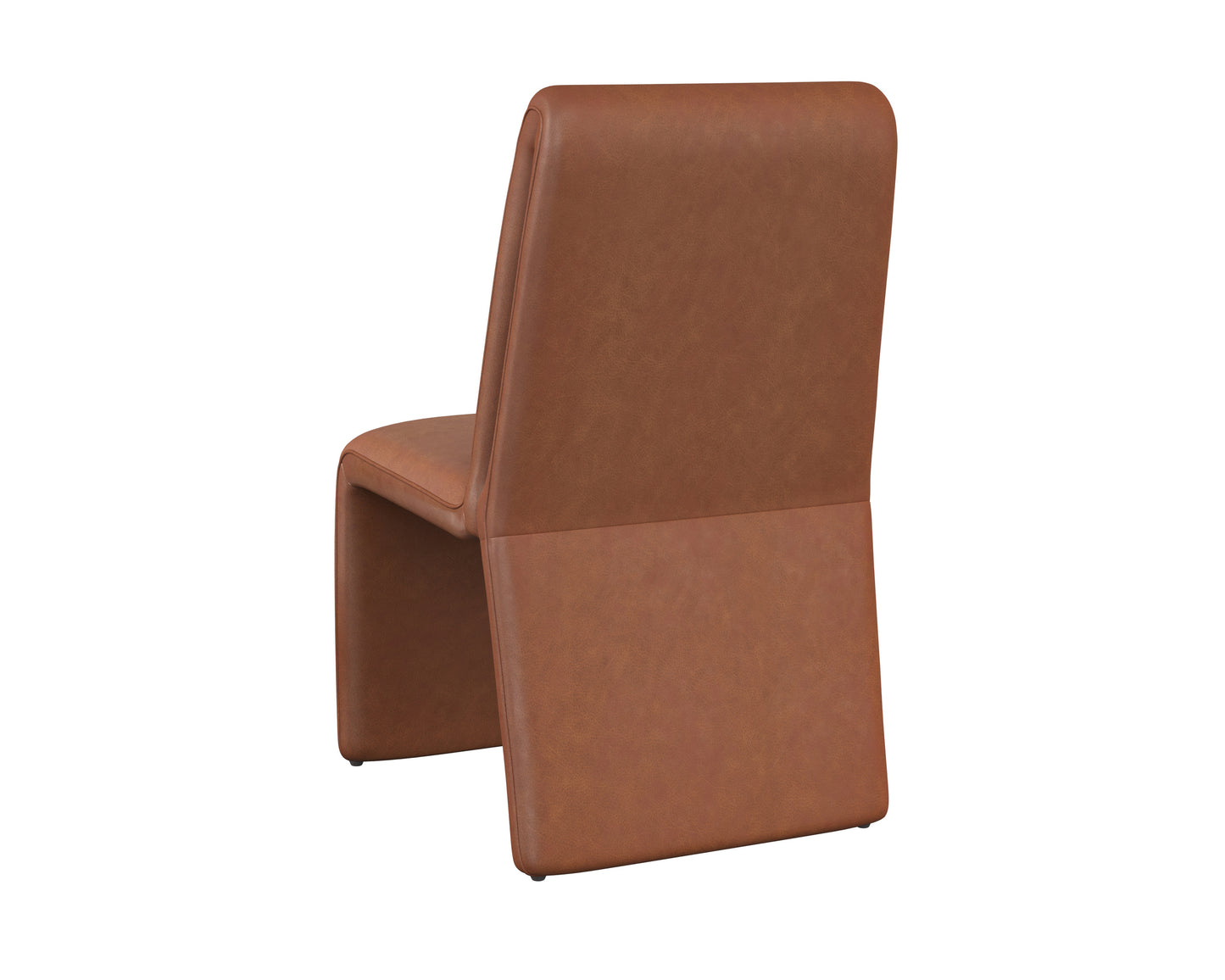 NAHLA CASCATA DINING CHAIR - MARSEILLE CAMEL LEATHER