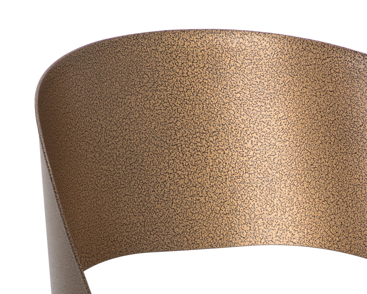 NAHLA DEZIRAE COUNTER STOOL - ANTIQUE BRASS - CHARCOAL BLACK LEATHER