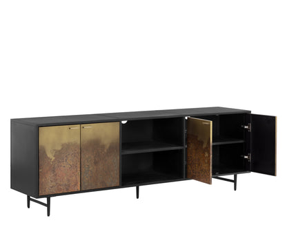 NAHLA AUBURN MEDIA CONSOLE AND CABINET