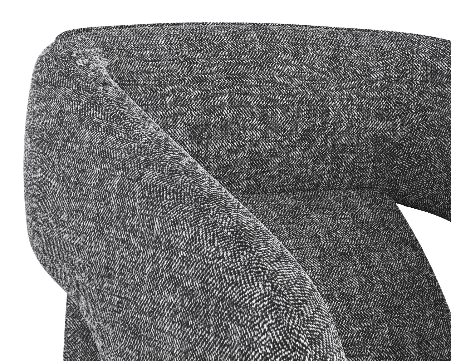 NAHLA KENDRICK WHEELED DINING ARMCHAIR - NASH ZEBRA