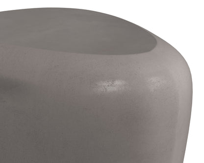 NAHLA CORVO SIDE TABLE - GREY