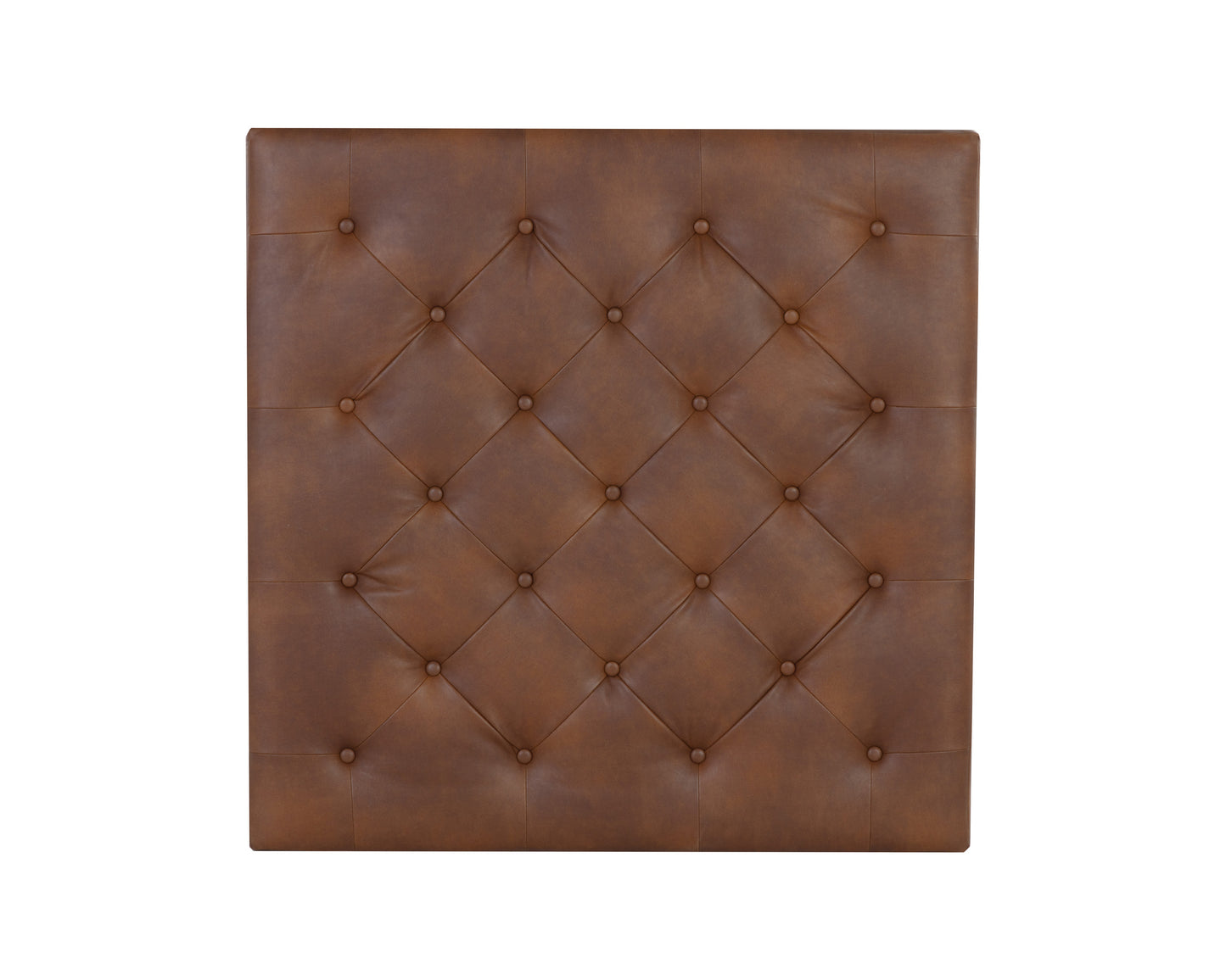 NAHLA ENDALL OTTOMAN - BLACK - BRAVO COGNAC