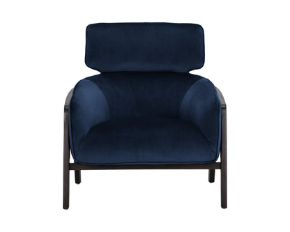NAHLA MAXIMUS LOUNGE CHAIR - METROPOLIS BLUE