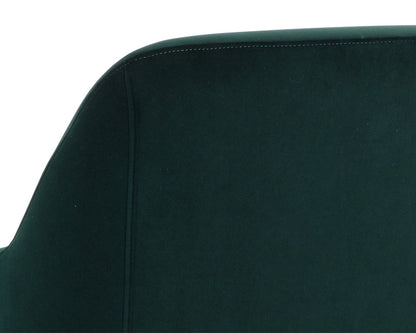 NAHLA JAIME LOUNGE CHAIR - MEG DARK EMERALD