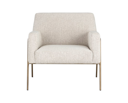 NAHLA CYBIL LOUNGE CHAIR - DOVE CREAM