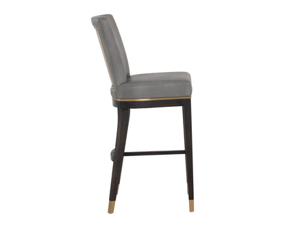 NAHLA ALISTER BARSTOOL - BRAVO METAL / POLO CLUB STONE
