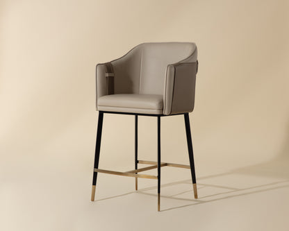 NAHLA CHRISTIAN COUNTER STOOL - NAPA BEIGE / NAPA TAN