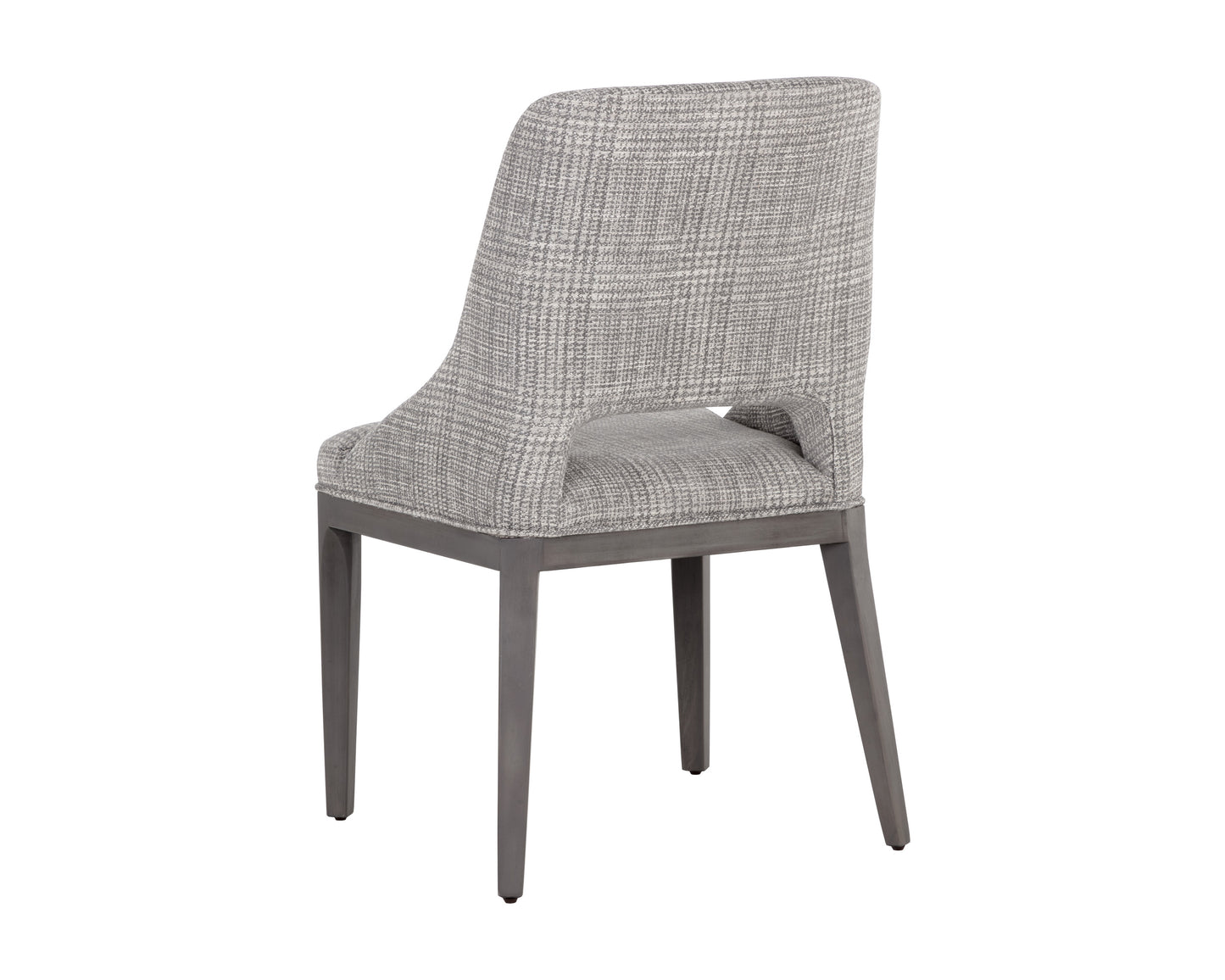 NAHLA ESTRADA DINING CHAIR - NAYA CHECK LIGHT GREY