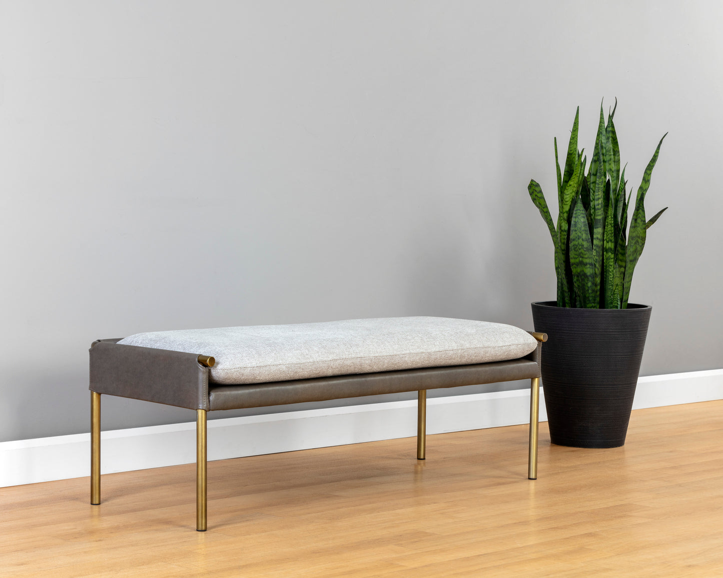 NAHLA BELLEVUE BENCH - BELFAST HEATHER GREY / BRAVO ASH
