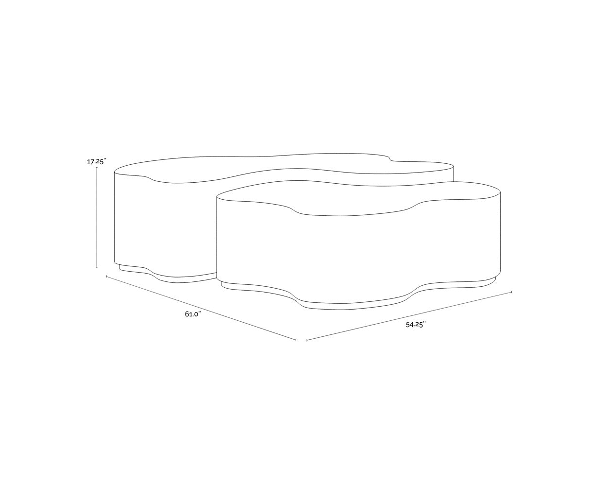 NAHLA BOISE NESTING COFFEE TABLES (SET OF 2)
