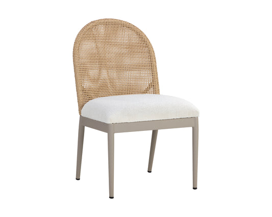 NAHLA CALANDRI DINING CHAIR - GREIGE - LOUIS CREAM